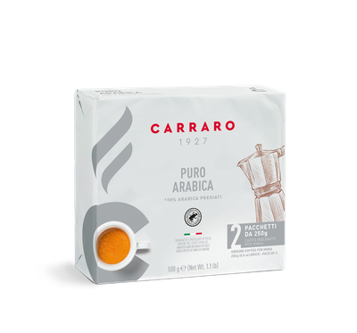Carraro Puro Rainforest Arabica 2х250 =500 gr. мелено