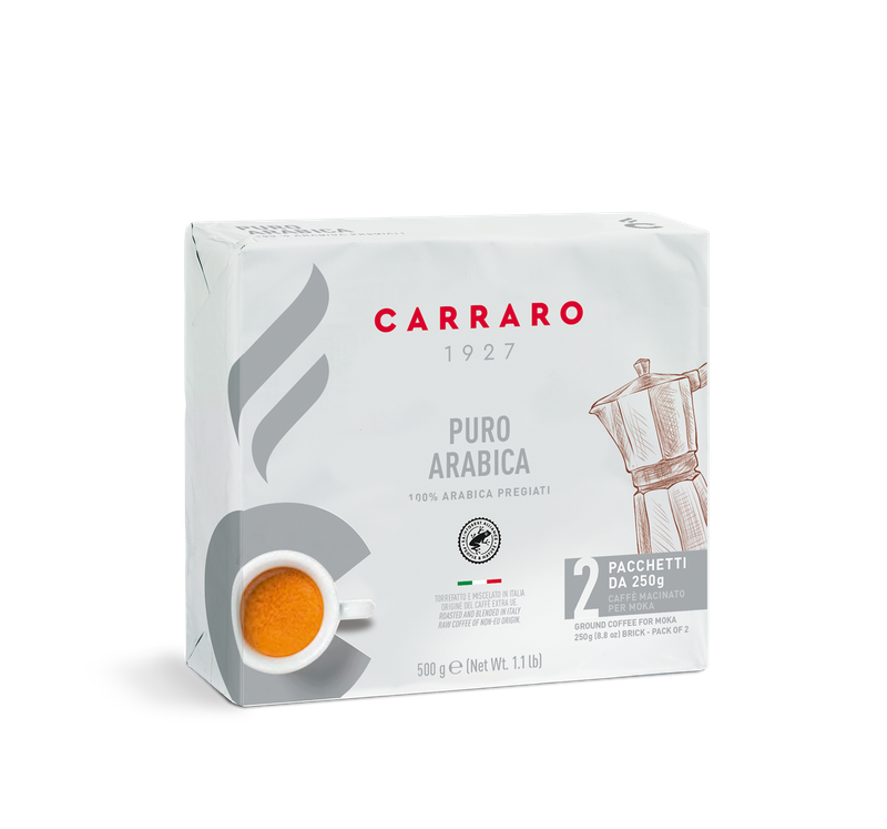 Carraro Puro Rainforest Arabica 2х250 =500 gr. мелено