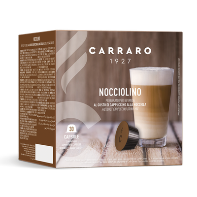 Carraro 1927 Nocciola Hazelnut Cappuccino/latte x30 капсули Carraro 1927 Nocciola Hazelnut Cappuccino/latte x30 капсули
