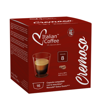 Italian Coffee Dolce Gusto  Cremoso espresso x16 капсули