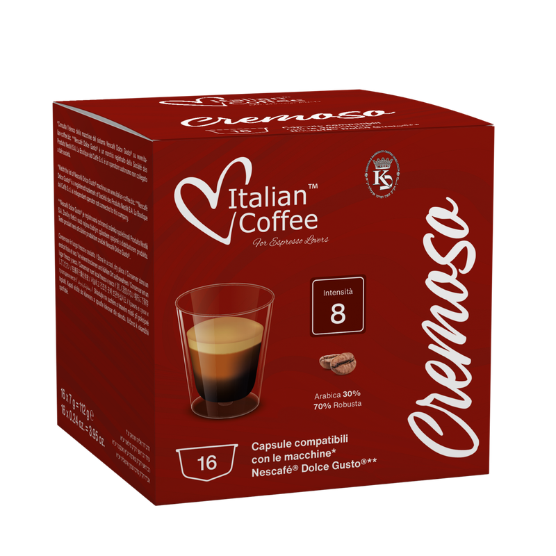 Italian Coffee Dolce Gusto  Cremoso espresso x16 капсули