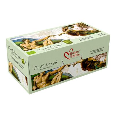 Italian Coffee Nespresso Aluminum Michelangelo espresso  x20 капсули