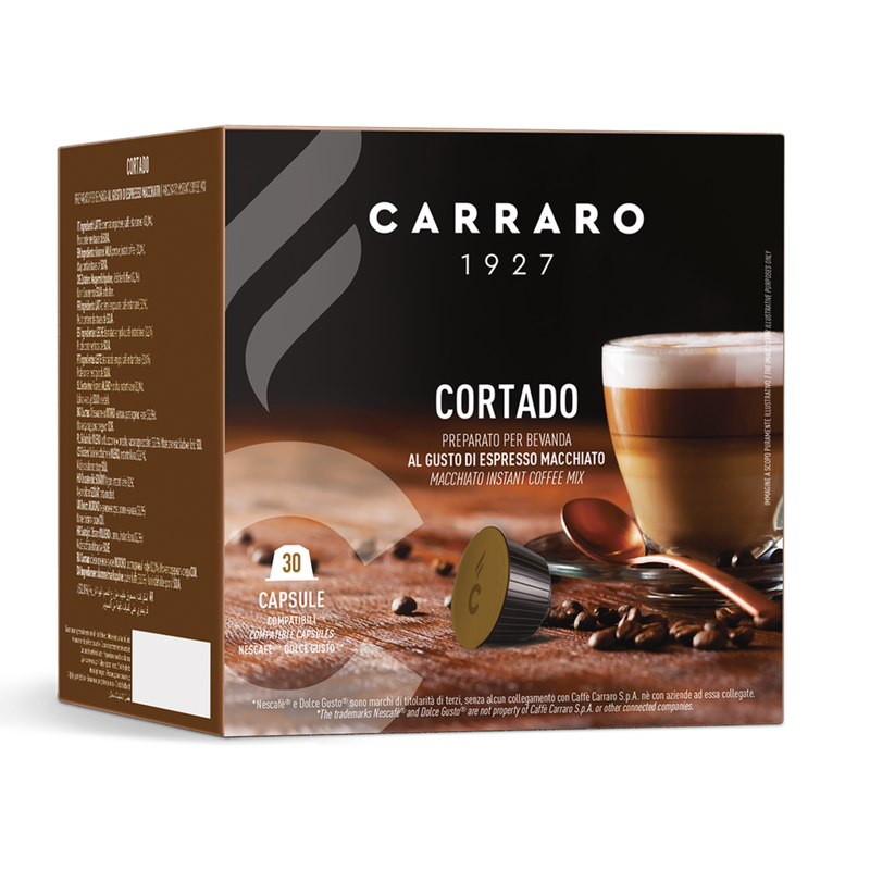 Carraro Dolce Gusto CORTADO Макијато/капучино х30капсули Carraro Dolce Gusto CORTADO Макијато/капучино х30капсули