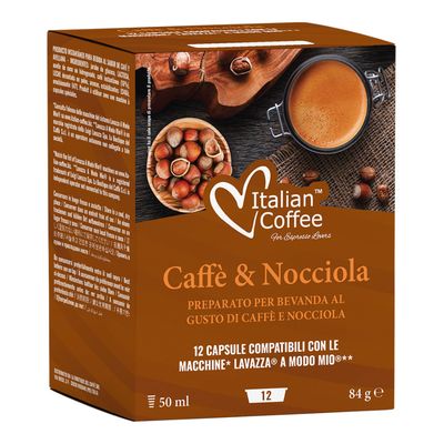 Italian Coffee A modo Mio Hazelnut Cappuccino x12 капсули Italian Coffee A modo Mio Hazelnut Cappuccino x12 капсули