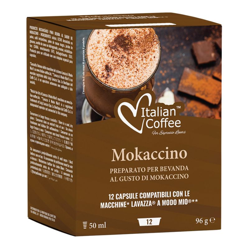 Italian Coffee A modo Mio Chocolatе Cappuccino x12 капсули Italian Coffee A modo Mio Chocolatе Cappuccino x12 капсули