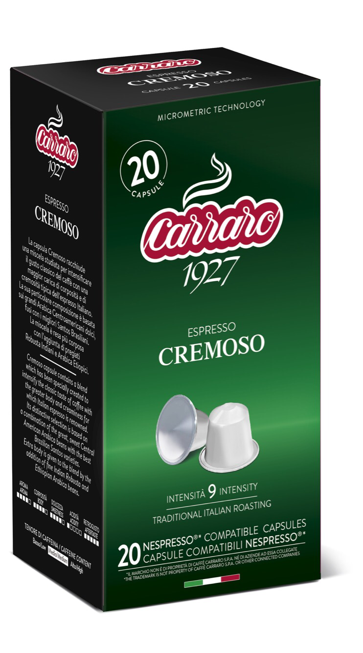 Carraro Nespresso* Cremoso 20 парчиња
