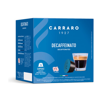 Carraro Dolce Gusto Decaffeinato Декофеинско espresso х16 капсули Dolce Gusto decaf