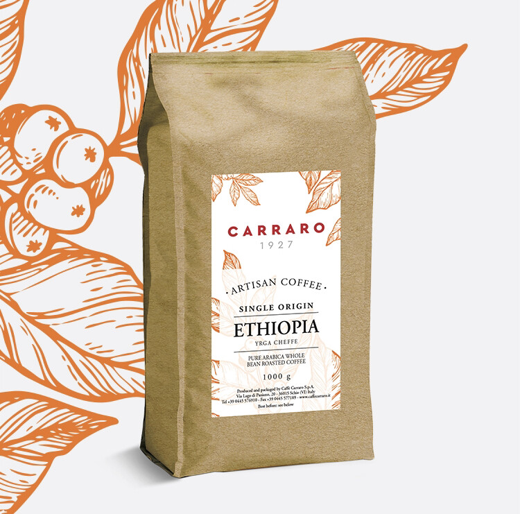 ​​Еспресо зрно | Carraro Ethiopia Arabica espresso | Specialty grade​​

