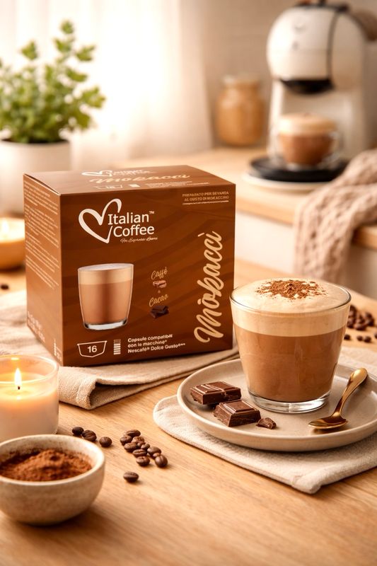 Italian Coffee Dolce Gusto Mokacci Чоко капучино/лате х16 капсули