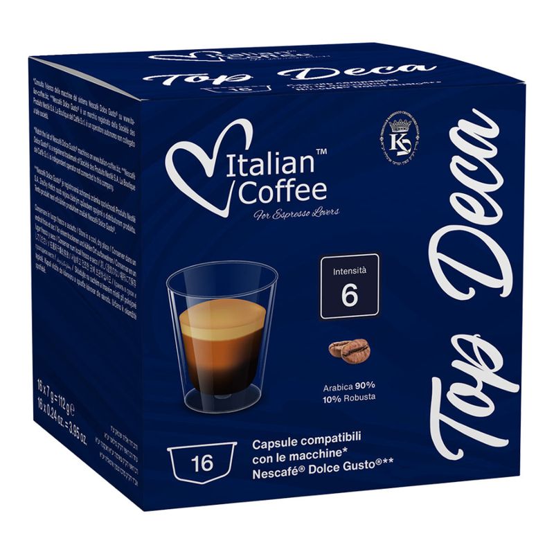 Italian Coffee Dolce Gusto Decaffeinatte x16 капсули