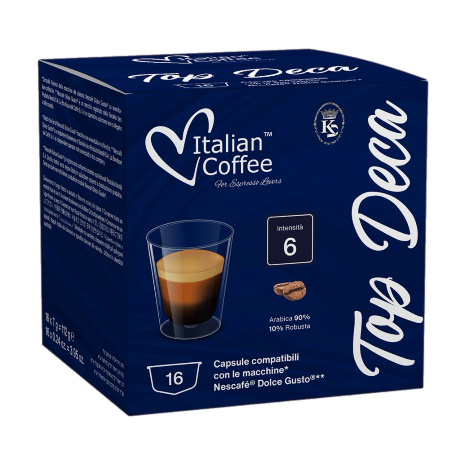 Italian Coffee Dolce Gusto Decaffeinatte x16 капсули