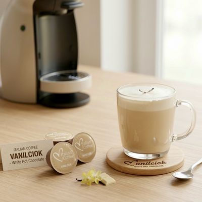 Italian Coffee™️ Dolce Gusto Топло БЕЛО ЧОКОЛАДО со ванила x16капсули