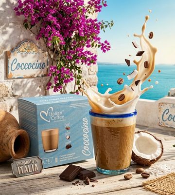 Italian Coffee Dolce Gusto COCCOCINO cappuccino/latte (Bounty вкус) х 16капсули