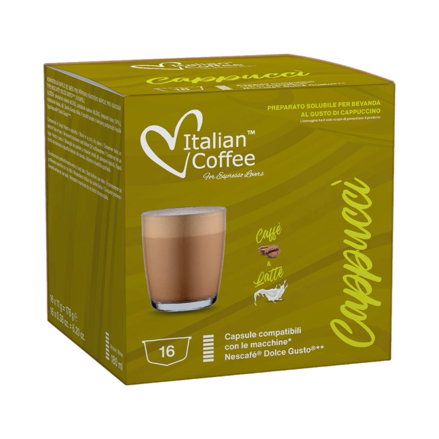 Italian Coffee Dolce Gusto Cappuccino без шеќер x16 капсули