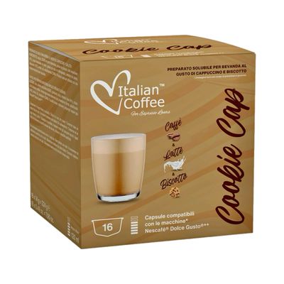Italian Coffee Dolce Gusto COOKIES Cappuccino/latte x16 капсули