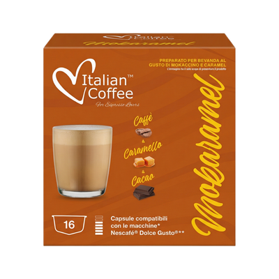 Italian Coffee Dolce Gusto MOKARAMEL Чоко-Карамел Cappuccino/latte х16 капсули