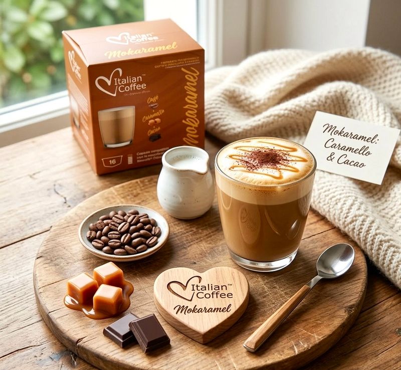 Italian Coffee Dolce Gusto MOKARAMEL Чоко-Карамел Cappuccino/latte х16 капсули