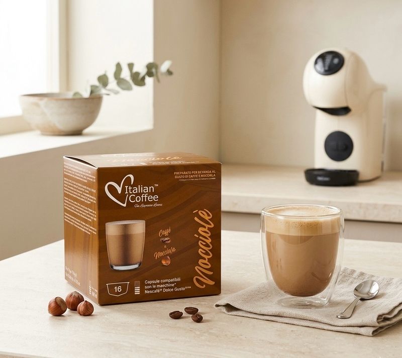 Italian Coffee DolceGusto Nocciolé Cappuccino/latte со вкус лешник х16капсули