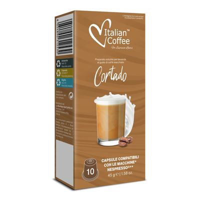Italian Coffeе Nespresso Cortado Макијaто х10капсули Italian Coffeе Nespresso Cortado Макијaто х10капсули