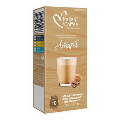 Italian Coffee Nespresso Amaretto cookies Макијато х10капсули