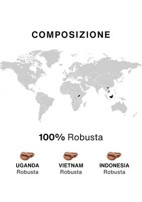 Italian Coffee NAPOLI RISTRETTO | 100% Робуста | A Modo Mio® x16 капсули