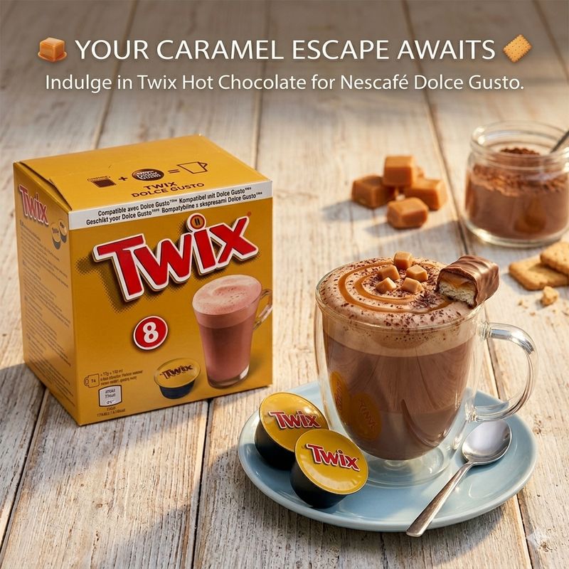 Twix by Mars™️ Dolce Gusto Hot Chocolate x8 капсули