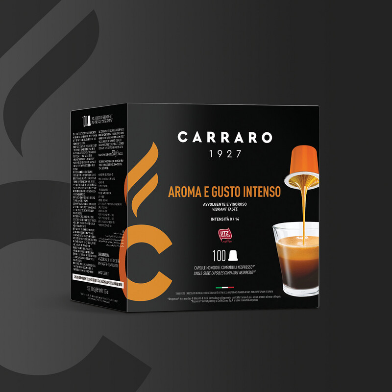 Carraro Aroma E Gusto Nespresso espresso x100 капсули