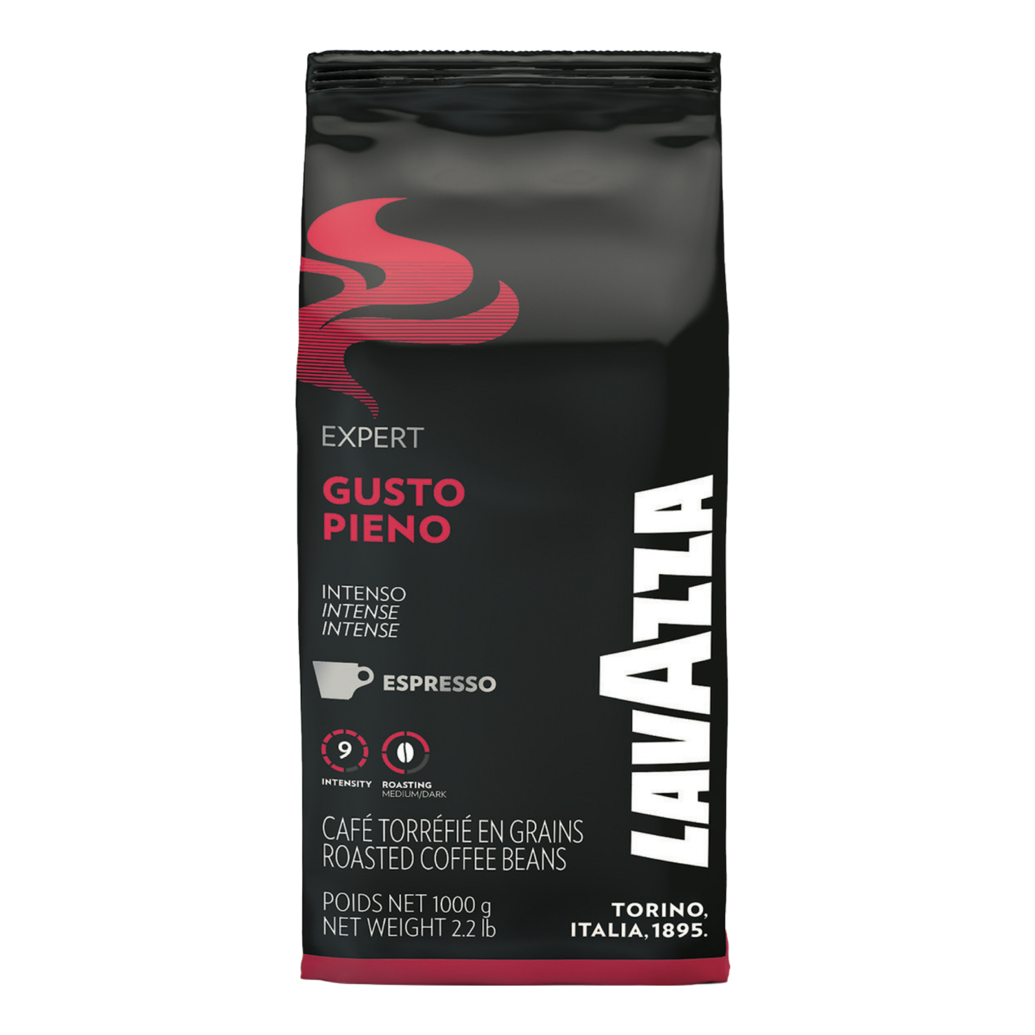 ​Lavazza GUSTO PIENO EXPERT | 20% Арабика еспресо кафе во зрно 1 kg