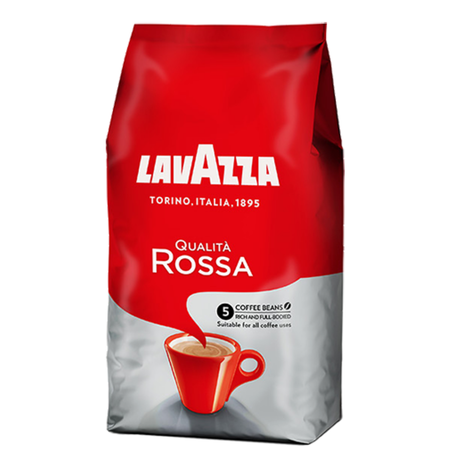 ​Lavazza QUALITÀ ROSSA | 40% Арабика еспресо кафе во зрно 1 kg