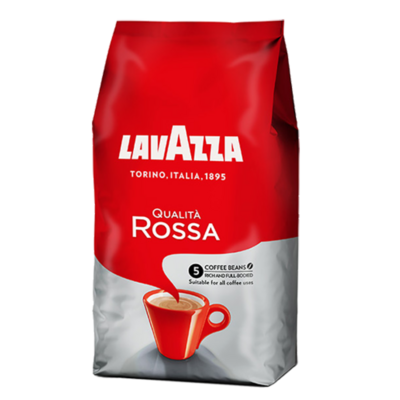 ​Lavazza QUALITÀ ROSSA | 40% Арабика еспресо кафе во зрно 1 kg