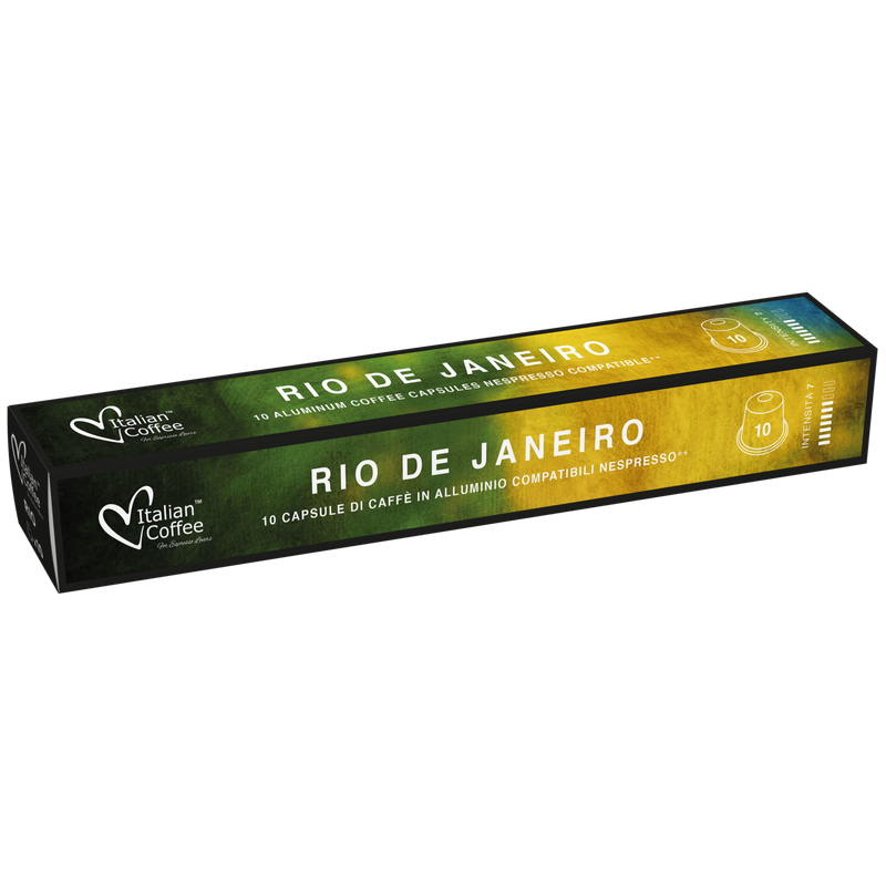 Italian coffee Nespresso Prime Aluminium Rio Brasile espresso x10