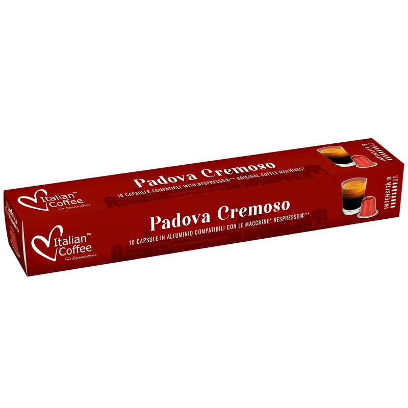 Italian coffee™️ Nespresso Prime Aluminium Padova espresso x10