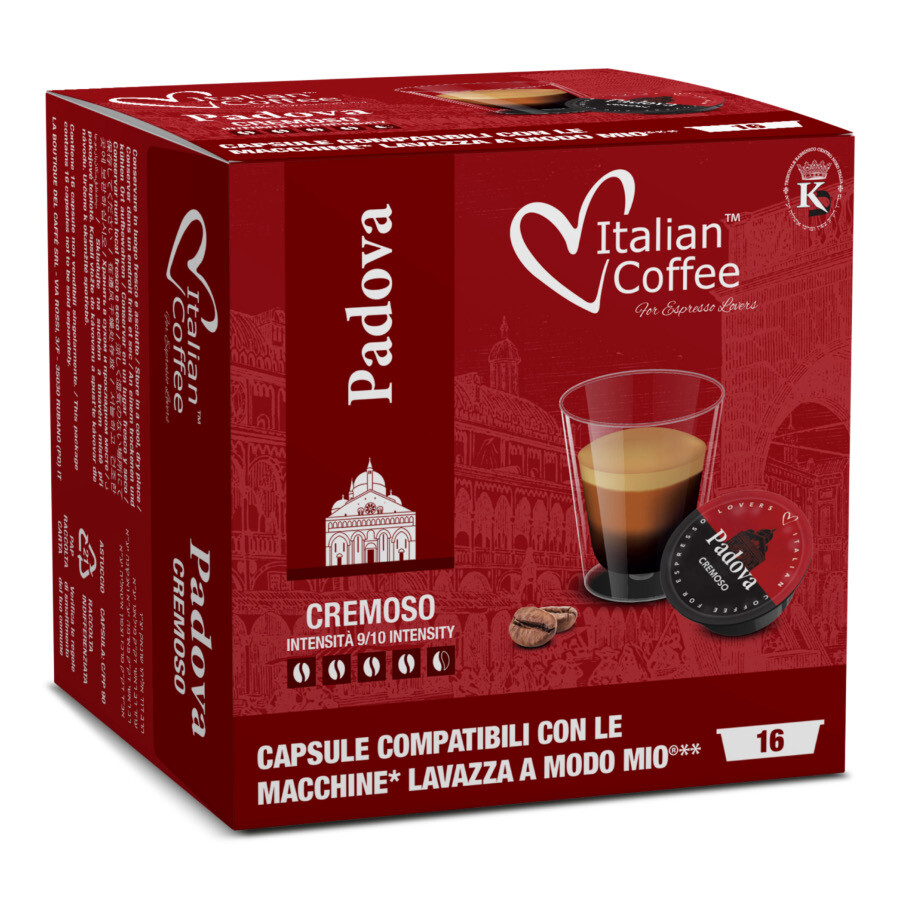 Italian Coffee PADOVA CREMOSO Espresso | A Modo Mio® x16 капсули