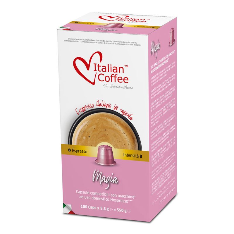 Italian Coffee Nespresso Magia maxi pack x100 капсули