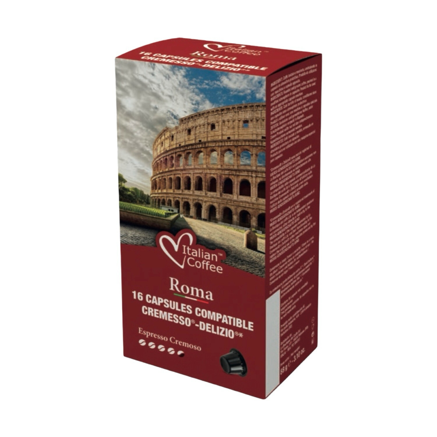 ​Italian Coffee™ ROMA CREMOSO Espresso | Cremesso® / Delizio® x16 капсули