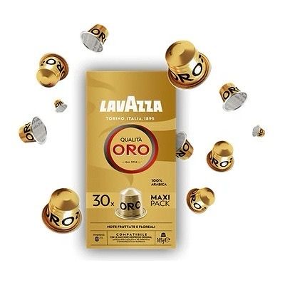 Lavazza QUALITÀ ORO | Nespresso® Aluminium 100% Арабика еспресо Maxi Pack x30 капсули