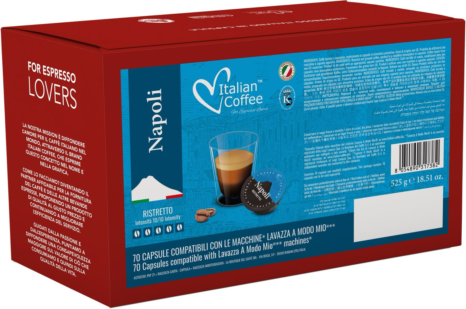 Italian Coffee Modo Mio NAPOLI Extrа strong  x70 капсули