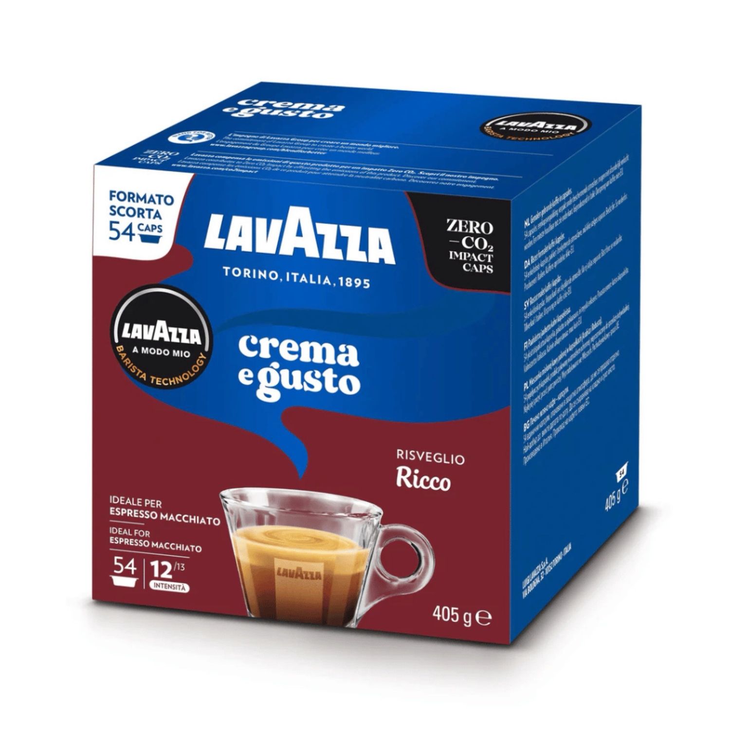 ​Lavazza CREMA E GUSTO RICCO | A Modo Mio® еспресо Family Box x54 капсули