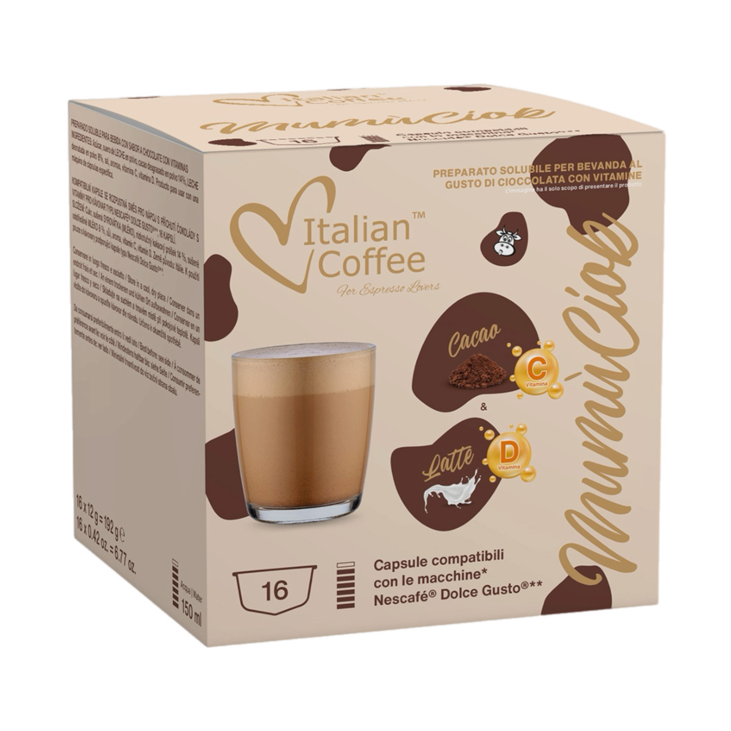 Italian Dolce Gusto MumuCiok  МЛЕЧНО ЧОКОЛАДО  x16 капсули