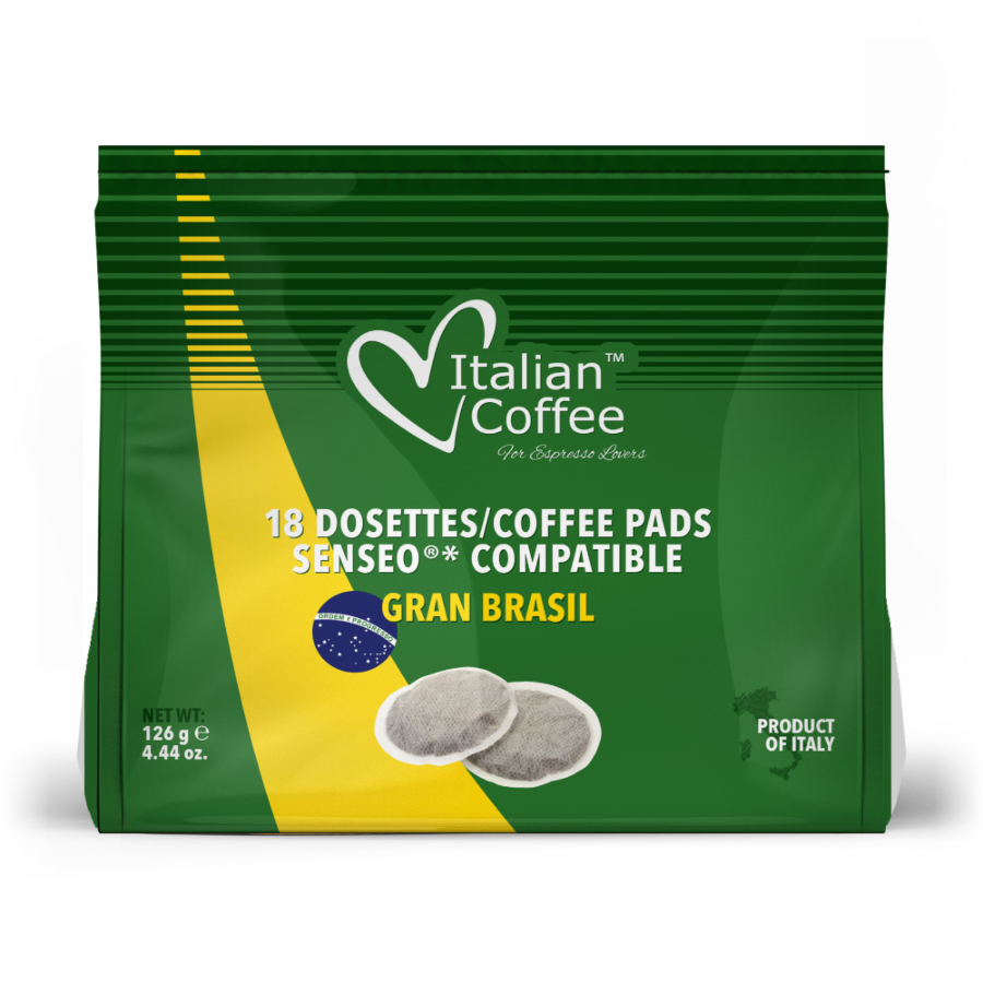 ​Italian Coffee™ GRAN BRASIL | 100% Arabica | Senseo® x18 падови