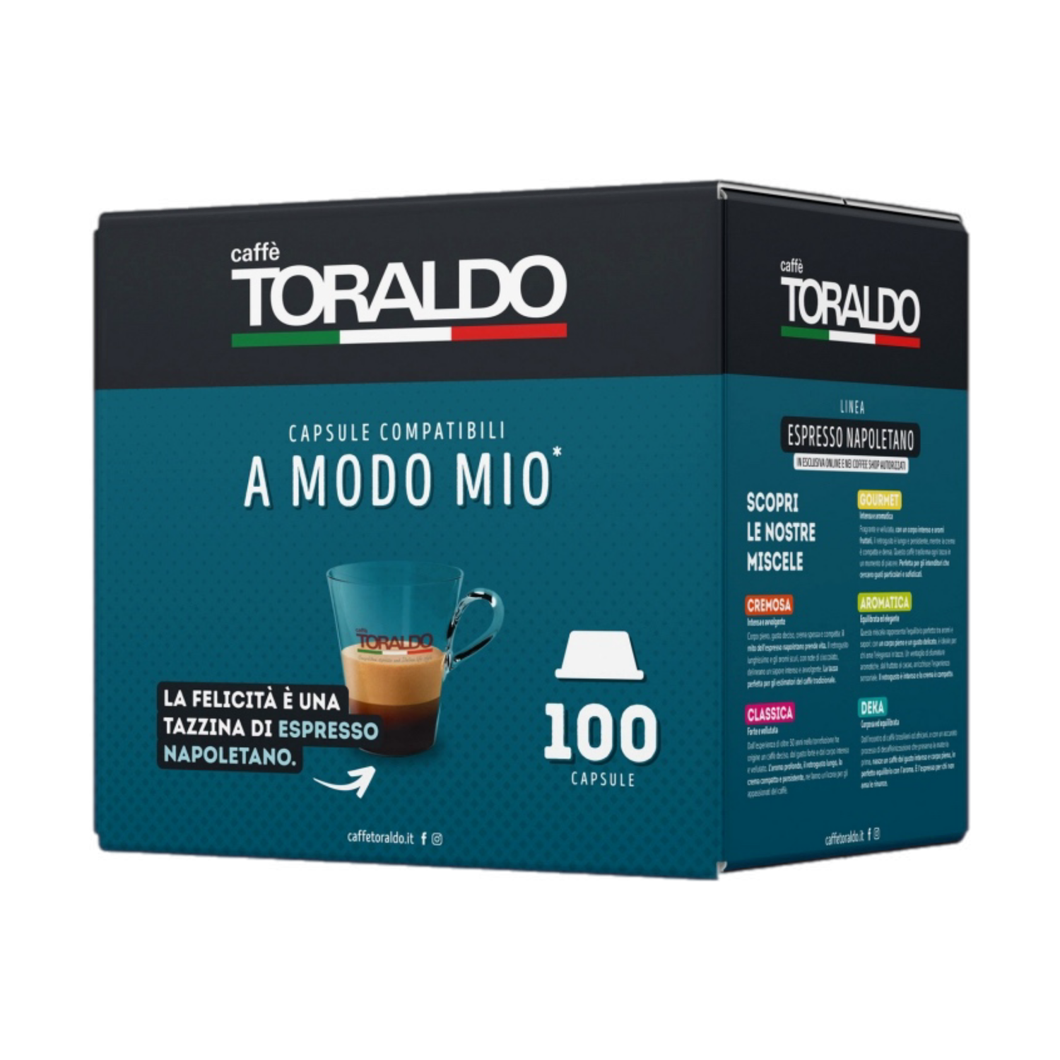 Toraldo Modo Mio  CREMOSA 50% Arabica espresso x100 капсули