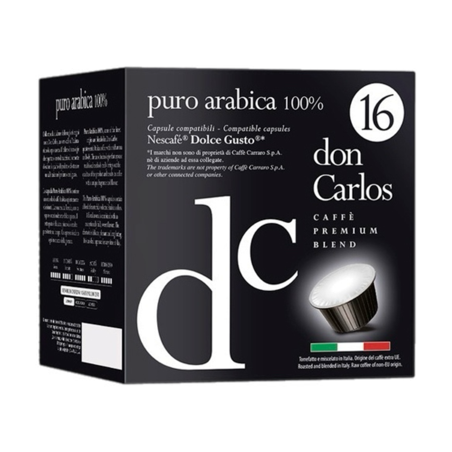 ​Don Carlos Puro Arabica – 16 Dolce Gusto® компатибилни капсули