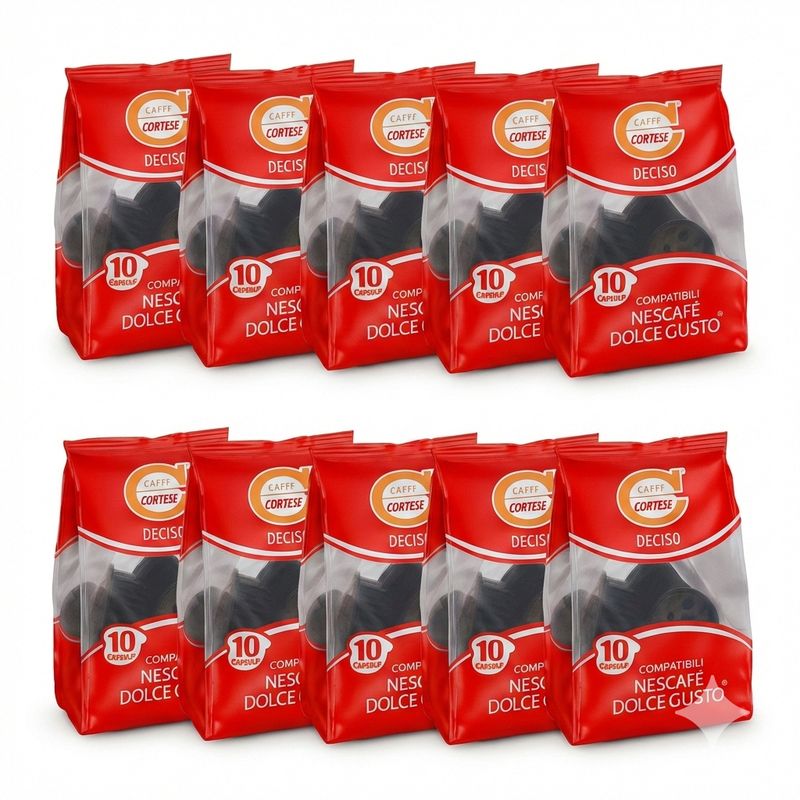 Cortese Dolce Gusto espresso DECISO x100 капсули Cortese Dolce Gusto espresso DECISO x100 капсули