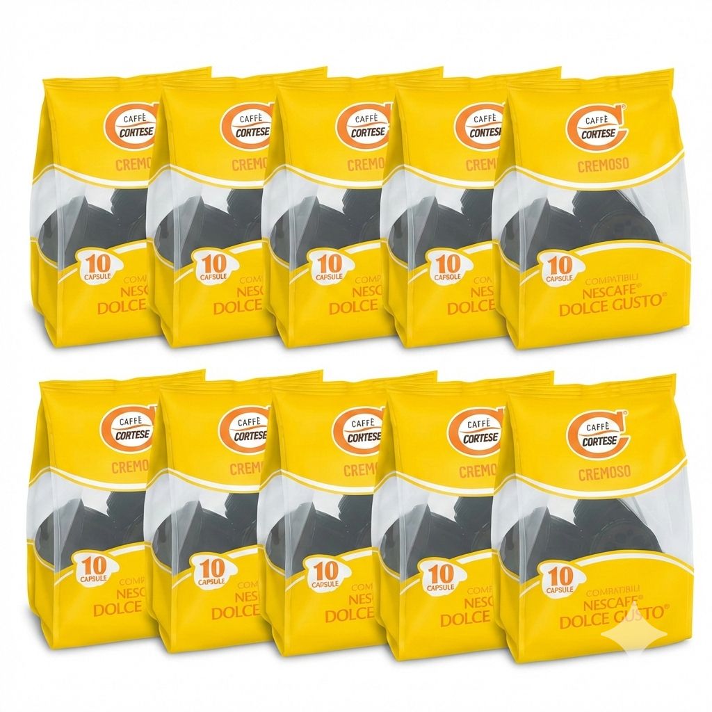 Cortese Dolce Gusto espresso CREMOSO x100 капсули
