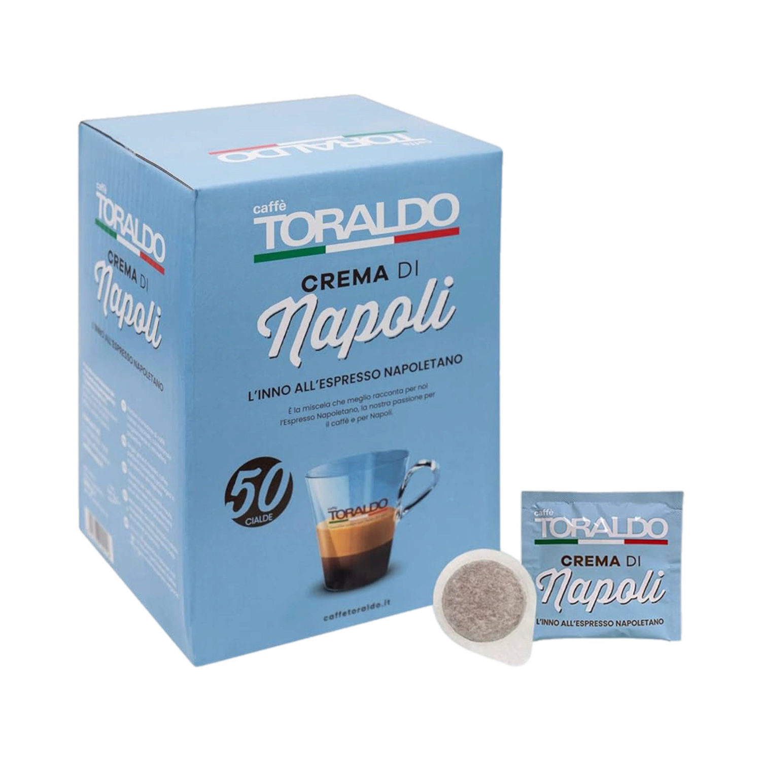 Toraldo | CREMA di NAPOLI | 40% Arabica   ESE cialde хартиени патрони х50