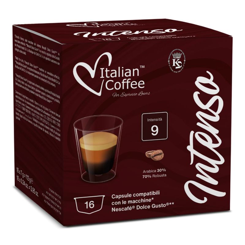 Italian coffee Dolce Gusto Intenso espresso x16 капсули