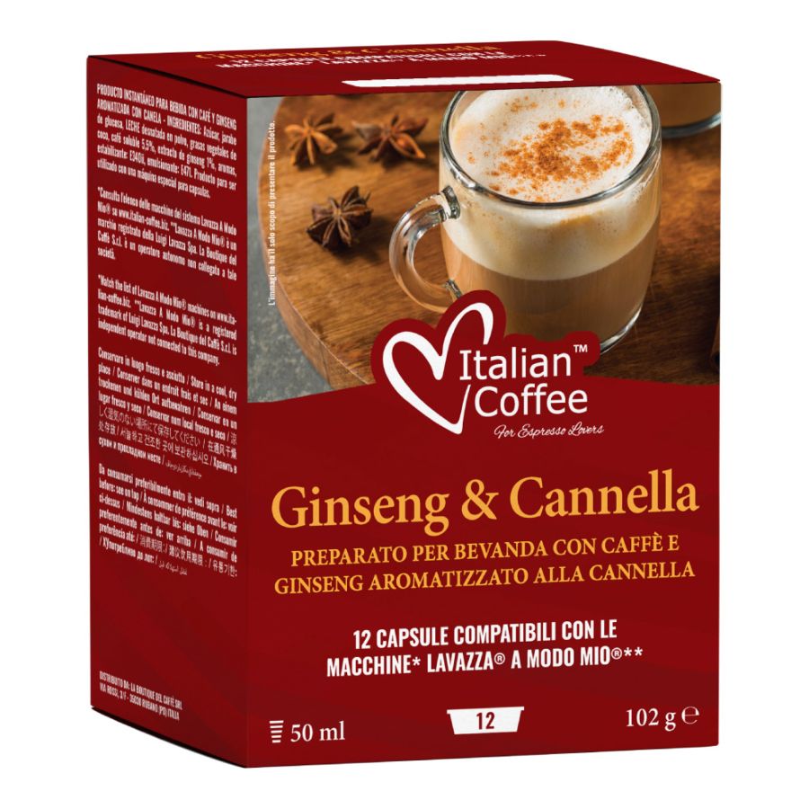 Italian Coffee Modo Mio Cappuccino со цимет  х12 капсули