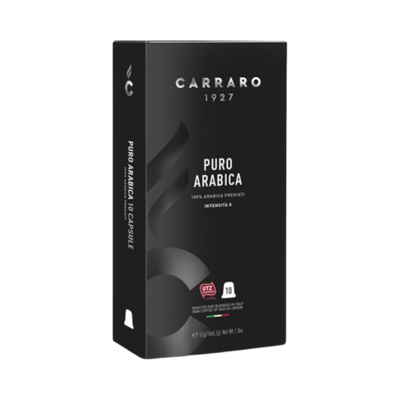 Carraro Nespresso Puro Arabica 8 типа Арабики еспресо х10 капсули Nespresso Puro Arabica Carraro