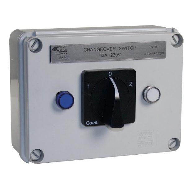 4 Pole Changeover switch with LED&#39;s