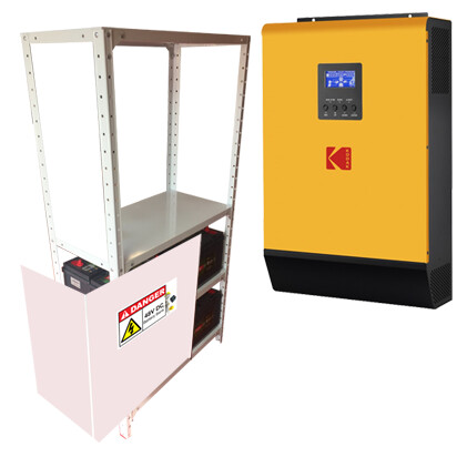 KODAK Solar Off-Grid Inverter VMIII 5kW 48V + (8 batt + cabinet)